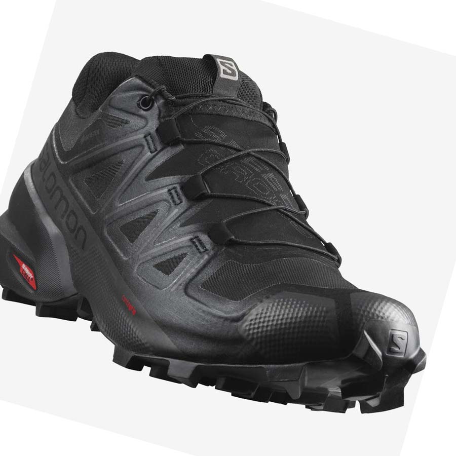 Salomon SPEEDCROSS 5 GORE-TEX Trail Futócipő Férfi Fekete | HU 2115YXF